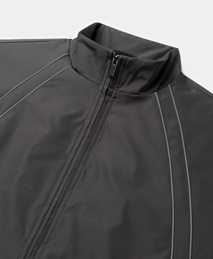 Men Obsidian Black Taye Logo Relaxed Track Jacket Daily Paper Jackets Men Obsidian Black Taye Logo Relaxed Track Jacket Daily Paper Jackets