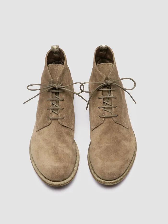 Men Officine Creative Footwear ARCHIVE 513 Taupe Suede Laceup Boots Men Officine Creative Footwear ARCHIVE 513 Taupe Suede Laceup Boots