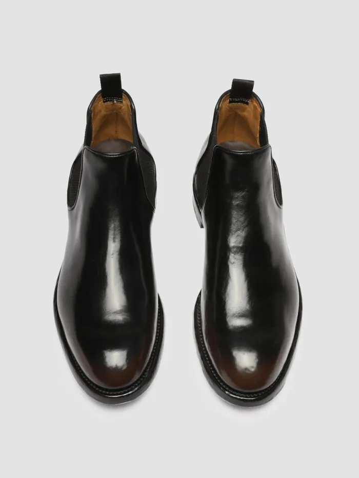 Men Officine Creative Footwear TEMPLE 008 Dark Brown Leather Chelsea Boots Men Officine Creative Footwear TEMPLE 008 Dark Brown Leather Chelsea Boots