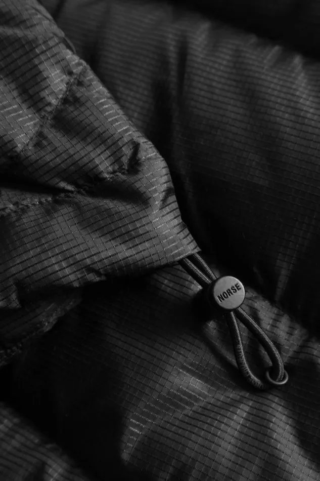 Men Pasmo Rip Down Jacket Black Norse Projects Outerwear