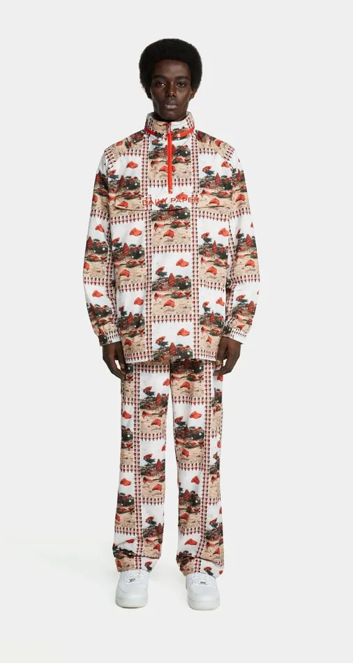 Men Red Grey Ramses Jacket Daily Paper Jackets Men Red Grey Ramses Jacket Daily Paper Jackets