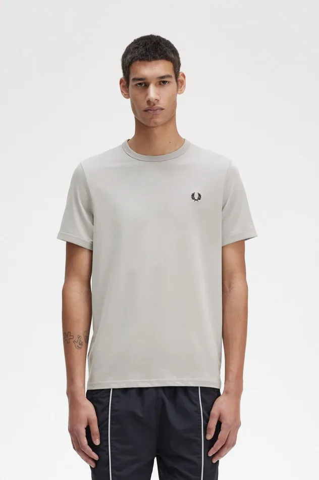 Men Ringer TShirt Limestone Fred Perry TShirts