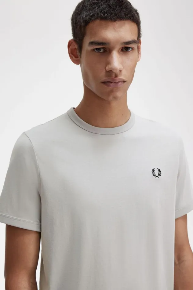 Men Ringer TShirt Limestone Fred Perry TShirts