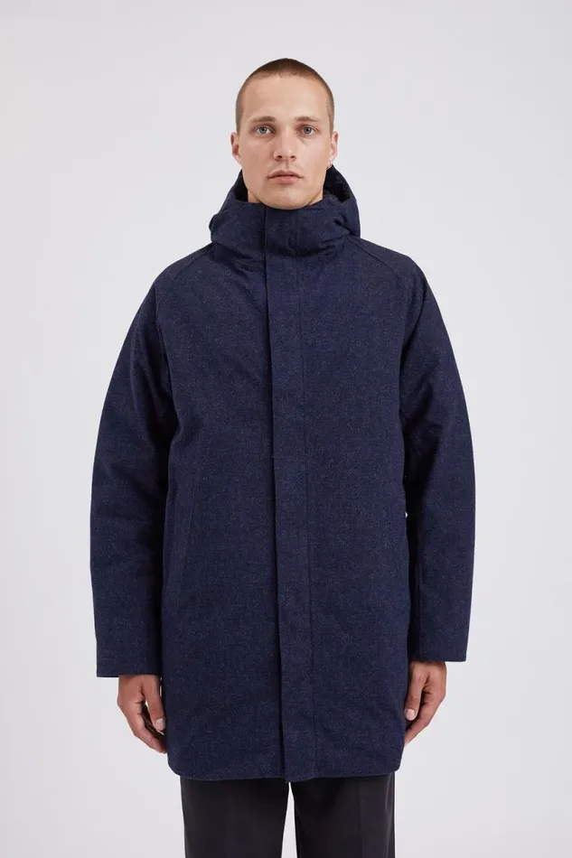 Men Rokkvi 60 GoreTex Wool Down Jacket Dark Navy Norse Projects Outerwear
