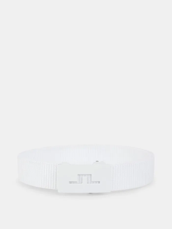 Men Roy Webbing Belt White JLindeberg Belts