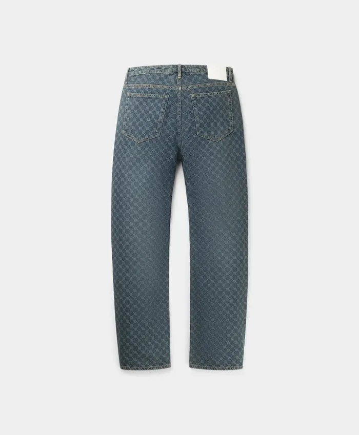 Men Sand Blue Amba Monogram Relaxed Jeans Daily Paper Pants Men Sand Blue Amba Monogram Relaxed Jeans Daily Paper Pants