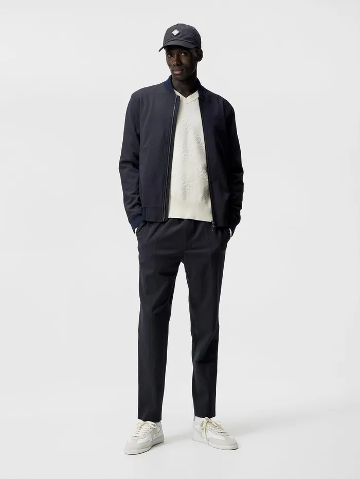 Men Sasha Structured 2 Tone Pants Navy Melange JLindeberg Trousers Men Sasha Structured 2 Tone Pants Navy Melange JLindeberg Trousers