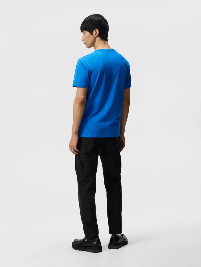 Men Sid Basic Cotton Tee Lapis Blue JLindeberg Tshirts Men Sid Basic Cotton Tee Lapis Blue JLindeberg Tshirts