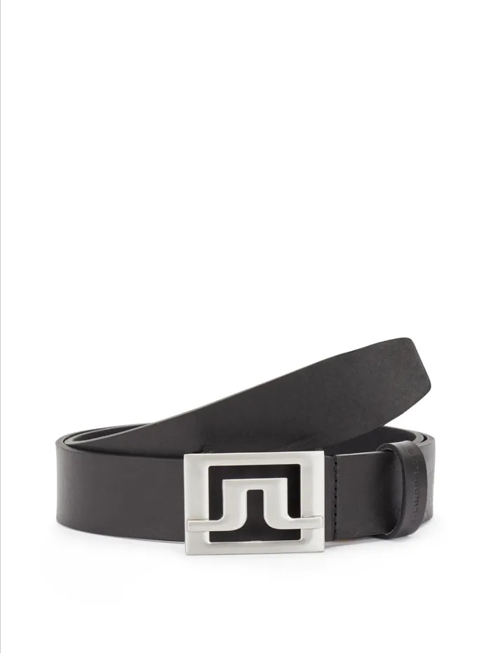 Men Slater 40 Pro Leather Black JLindeberg Belts Men Slater 40 Pro Leather Black JLindeberg Belts