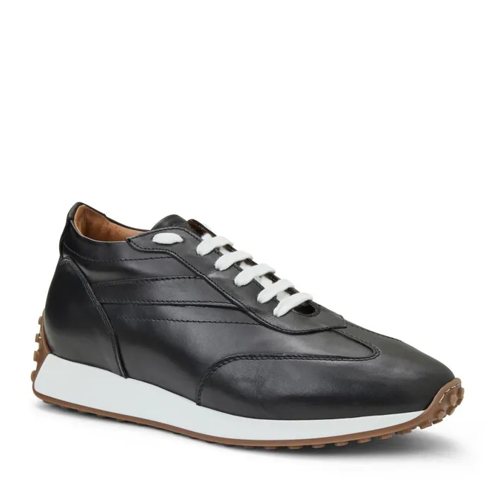 Men Sneakers Bruno Magli Duccio Mid Leather Jogger SneakerBlack