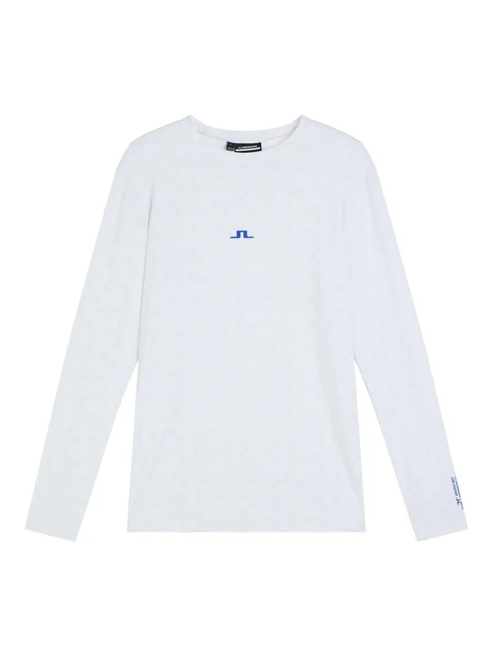Men Thor Long Sleeve White Printed Bridge JLindeberg Base and Mid Layers Men Thor Long Sleeve White Printed Bridge JLindeberg Base and Mid Layers