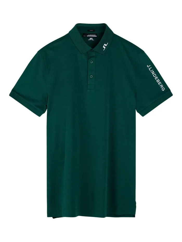 Men Tour Tech Slim Fit Polo Rain Forest Melange JLindeberg Polo Shirts Men Tour Tech Slim Fit Polo Rain Forest Melange JLindeberg Polo Shirts