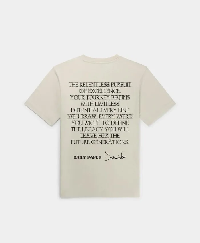 Men Vintage White 001 Davido TShirt Daily Paper TShirts