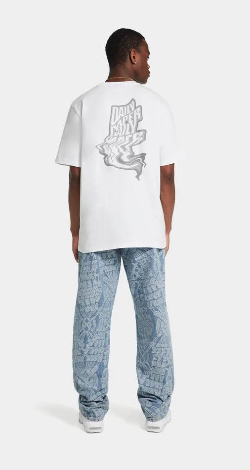 Men White Reflection TShirt Daily Paper TShirts Men White Reflection TShirt Daily Paper TShirts