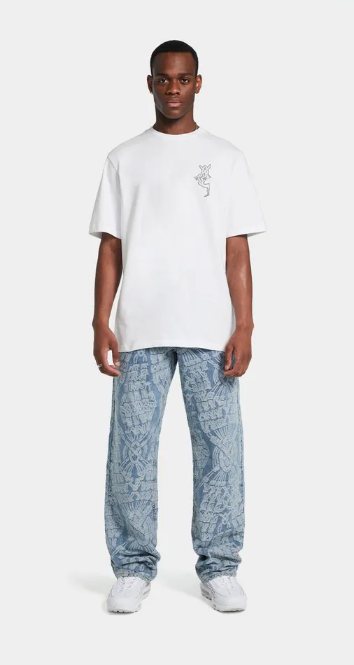 Men White Reflection TShirt Daily Paper TShirts Men White Reflection TShirt Daily Paper TShirts