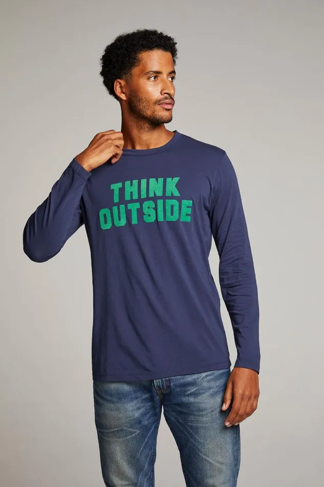 Mens Chaser Brand Tops Think Outside Mens Long Sleeve