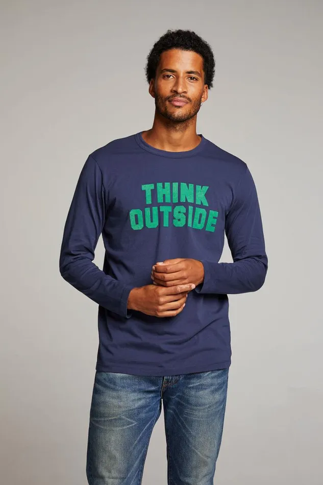 Mens Chaser Brand Tops Think Outside Mens Long Sleeve