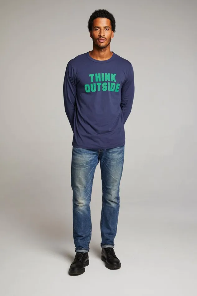 Mens Chaser Brand Tops Think Outside Mens Long Sleeve