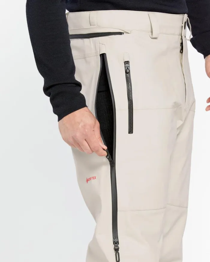 Mens Guide GoreTex Pants 8211 Stone Mens Volcom Pants