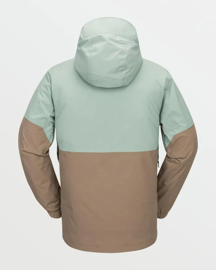 Mens L Insulated GoreTex Jacket 8211 Agave Mens Volcom Jackets