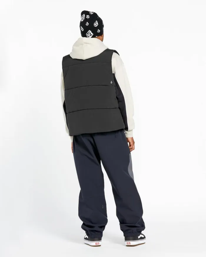 Mens Layered Up Vest 8211 Black Mens Volcom Jackets