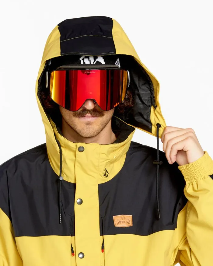 Mens Longo GoreTex Jacket 8211 Dark Yellow Mens Volcom Jackets