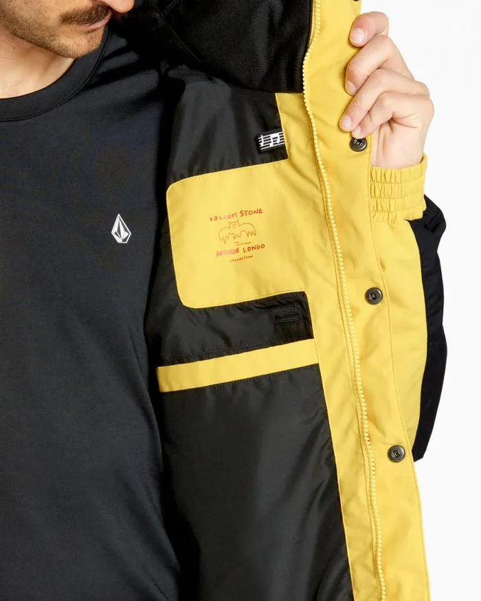 Mens Longo GoreTex Jacket 8211 Dark Yellow Mens Volcom Jackets