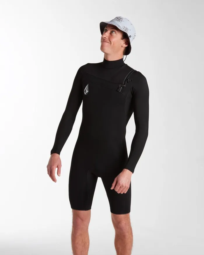 Mens Modulator 22mm Long Sleeve Springsuit 8211 Black Mens Volcom Wetsuits