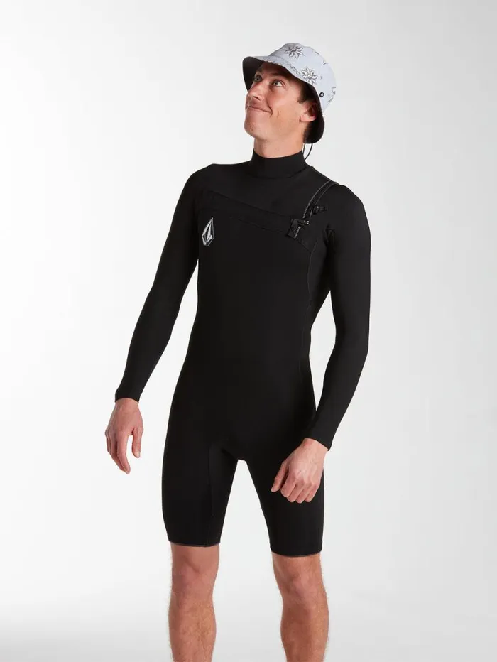 Mens Modulator 22mm Long Sleeve Springsuit 8211 Black Mens Volcom Wetsuits
