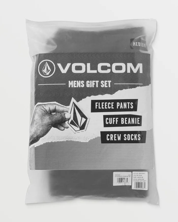 Mens No Service Lounge Gift Set 8211 Black Mens Volcom Pants