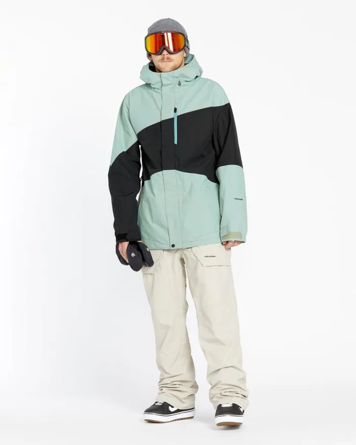 Mens Primry Insulated Jacket 8211 Agave Mens Volcom Jackets
