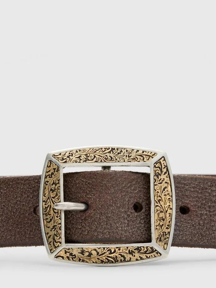 MERCER FILIGREE BELT Brownstone Men John Varvatos Leather Belts