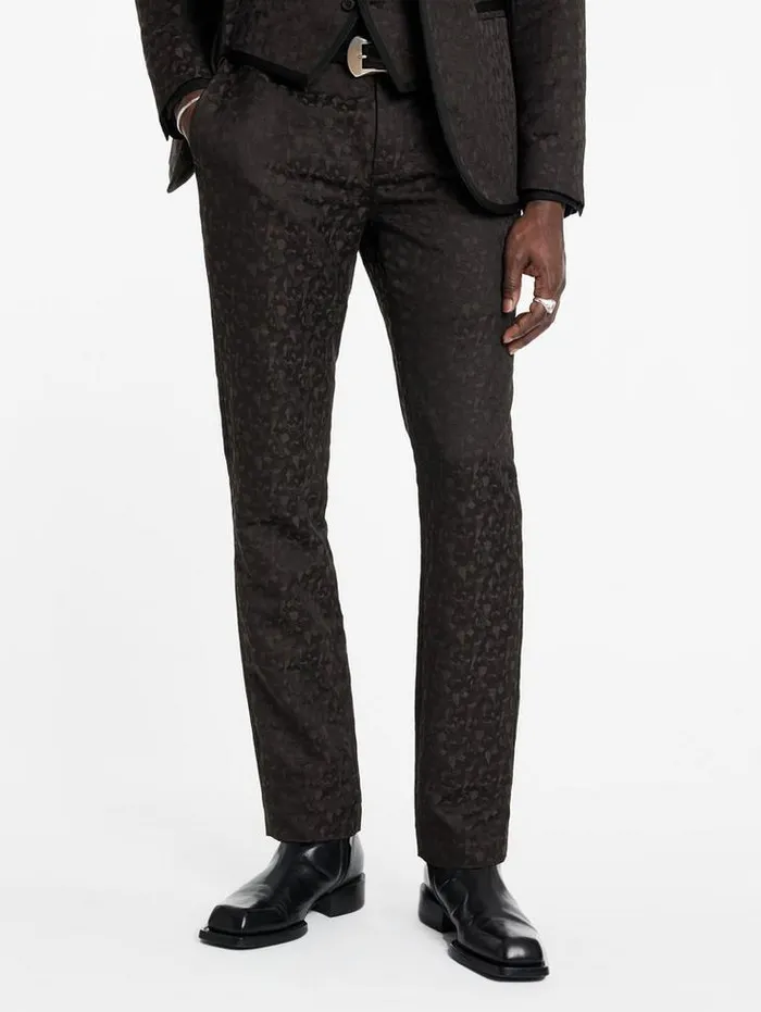 MERCER PANTS Charcoal Grey Men John Varvatos Dress Pants