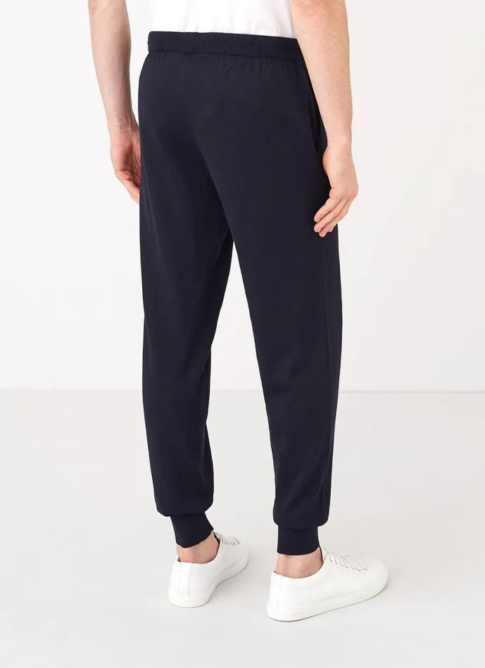 Merino Wool Lounge Pant Navy Men SUNSPEL Sweatshirts and Sweatpants