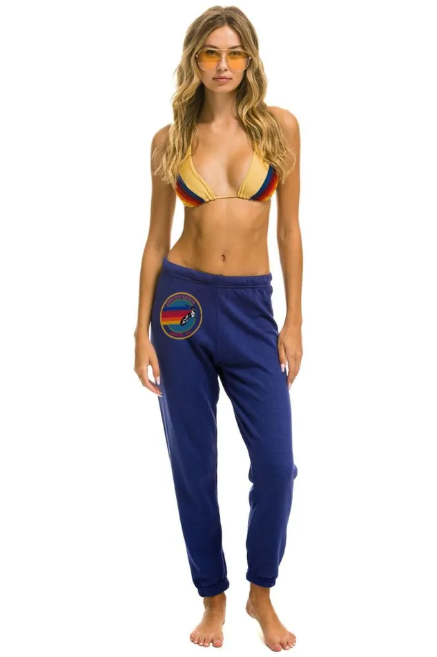 Miami Sweatpants 8211 Purple Women Aviator Nation Sweatpants