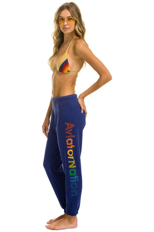 Miami Sweatpants 8211 Purple Women Aviator Nation Sweatpants