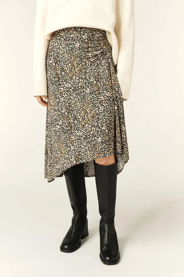 Midi Skirt Slopa Beige Women Baandsh Skirts and Shorts