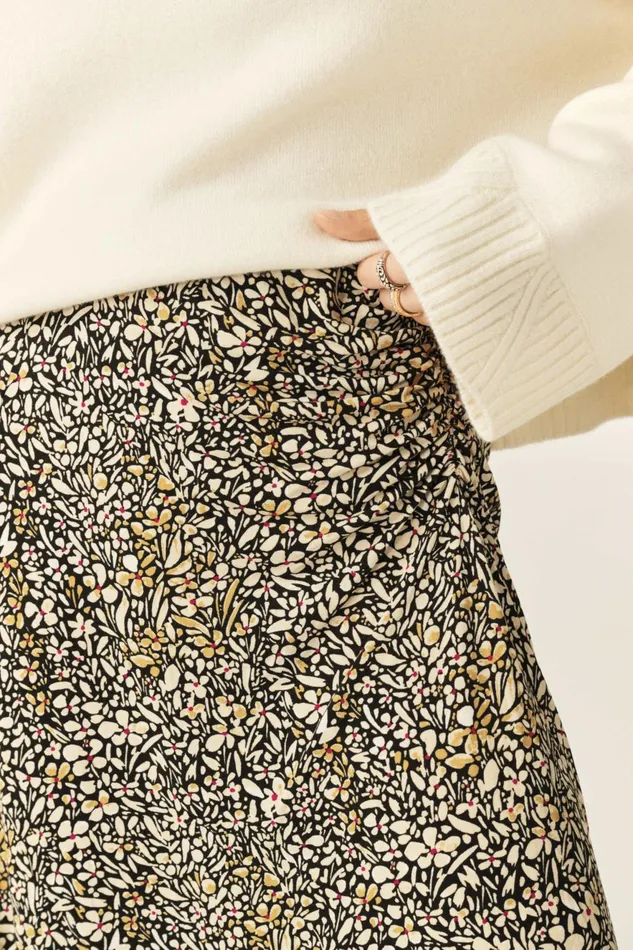 Midi Skirt Slopa Beige Women Baandsh Skirts and Shorts