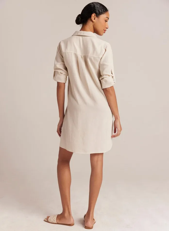 Mini Dresses Women Bella Dahl Long Sleeve ALine Shirt Dress 8211 Cliffside