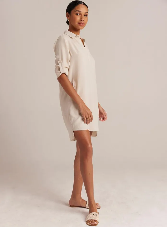 Mini Dresses Women Bella Dahl Long Sleeve ALine Shirt Dress 8211 Cliffside