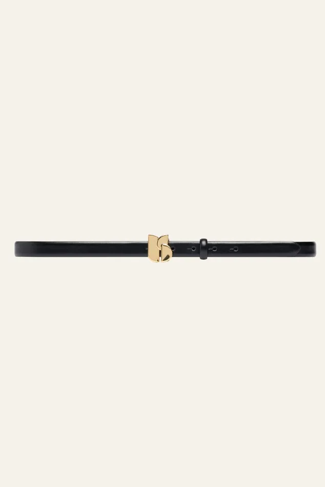 Minimalist Leather Belt Bogo Gold Women Baandsh Belts