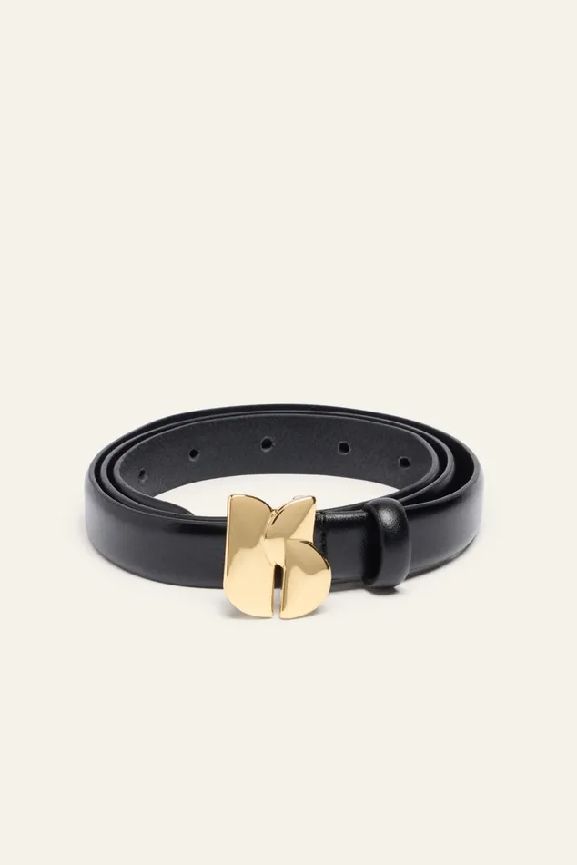 Minimalist Leather Belt Bogo Gold Women Baandsh Belts