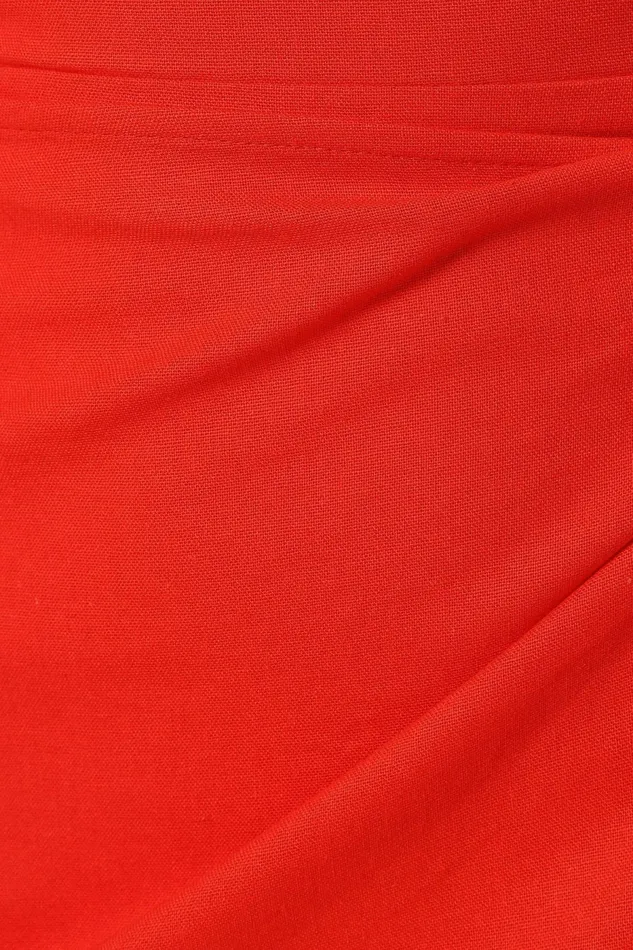 Misty Wrap Midi Dress Red Rogue Women Wrap Dresses Petal and Pup