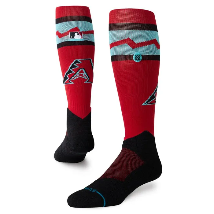 Mlb Arizona Diamondbacks Otc Socks Red WomenMen Stance Over The Calf