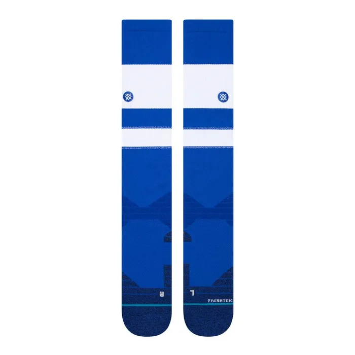 Mlb Diamond Pro Stripes Otc Socks Whiteblue MenWomen Stance Over The Calf