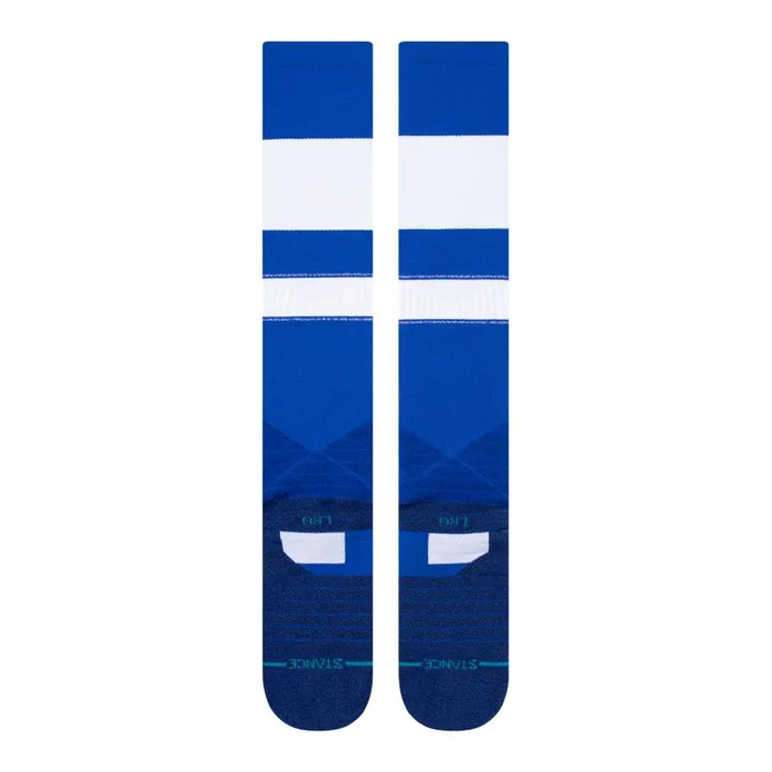 Mlb Diamond Pro Stripes Otc Socks Whiteblue MenWomen Stance Over The Calf