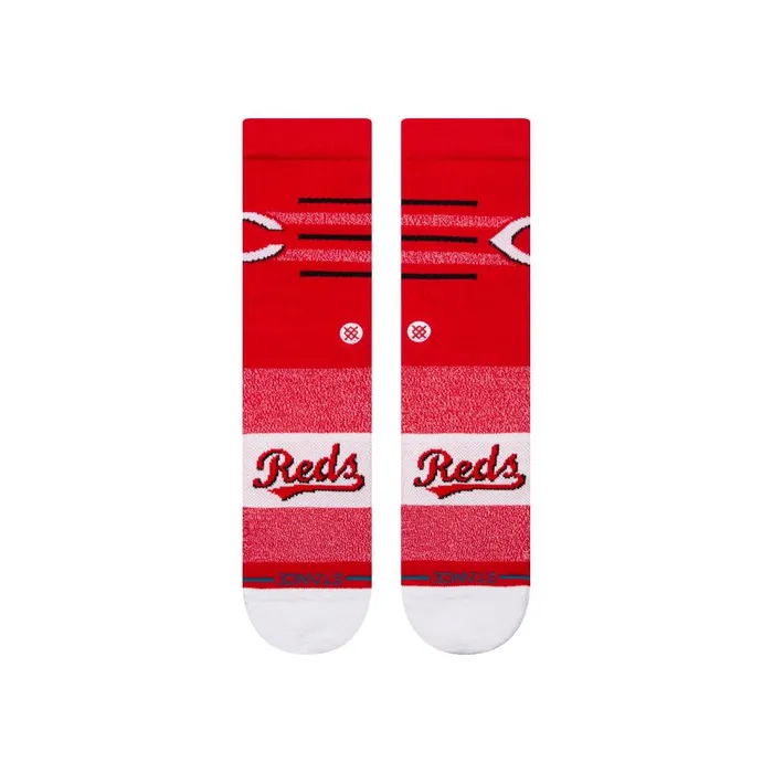 Mlb X Stance 2024 Closer Crew Socks Closer Reds 8211 Red MenWomen Stance Crew