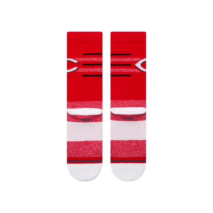 Mlb X Stance 2024 Closer Crew Socks Closer Reds 8211 Red MenWomen Stance Crew