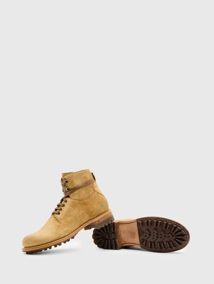 MOTO WORK BOOT Lt Brown Men John Varvatos Leather Boots