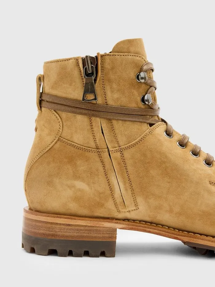 MOTO WORK BOOT Lt Brown Men John Varvatos Leather Boots